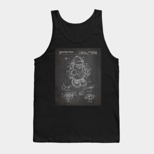 Retro Toys Patent - Kids Toy Childrens Bedroom Art - Black Chalkboard Tank Top